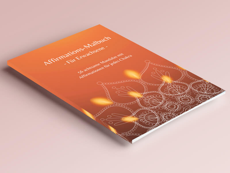 Natürlich gibt es ein Affirmations-Malbuch für Chakren. Dabei stehen für jedes Chakra mehrere Mandalas zur Verfügung. Diese bringen Dich in eine harmonische Balance.